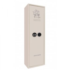 Збройовий сейф Сейф для зброї Griffon GE.450.E.L CREAM на 4 рушниці, сейф для рушниці, мисливський сейф