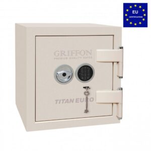 Вогнезломостійкий сейф Сейф вогневзломостійкий Griffon CLE.II.50.K.Е CREAM, 2 клас, сейф від злому та вогню